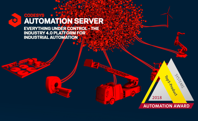 CODESYS 工業云產品獲得2018德國自動化獎提名，紐倫堡SPS展會上將最終揭曉獎項